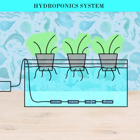 Dynamic Power White Aquarium Air Pump Oxygen Hydroponic 4 Outlet 670L/H 8W