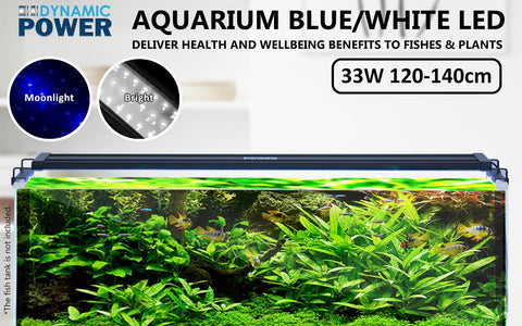 Dynamic Power 2 Set 33W Aquarium Blue White LED Light for Tank 120-140cm