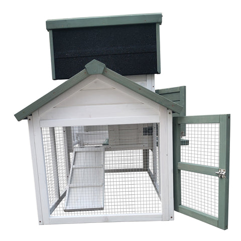 YES4PETS Medium Chicken Coop Rabbit Hutch Guinea Pig Cage Ferret House