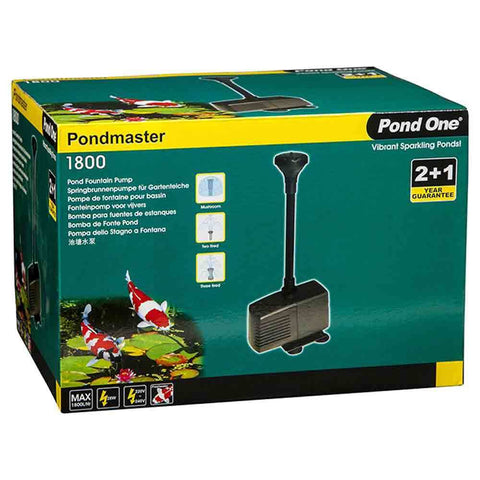 Pond One PondMaster 1800 Pond Fountain Pump Kit - 1800L/H